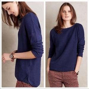 Anthropologie Postmark Navy Blue Sweater